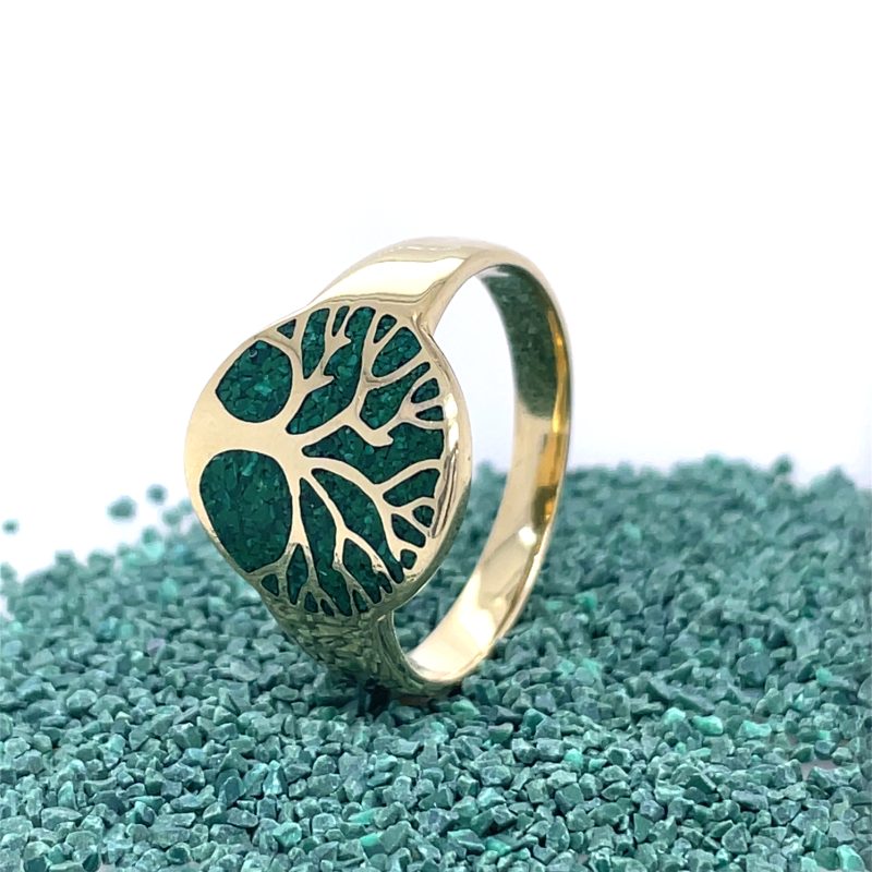 Brass Micro Mosaic Ring