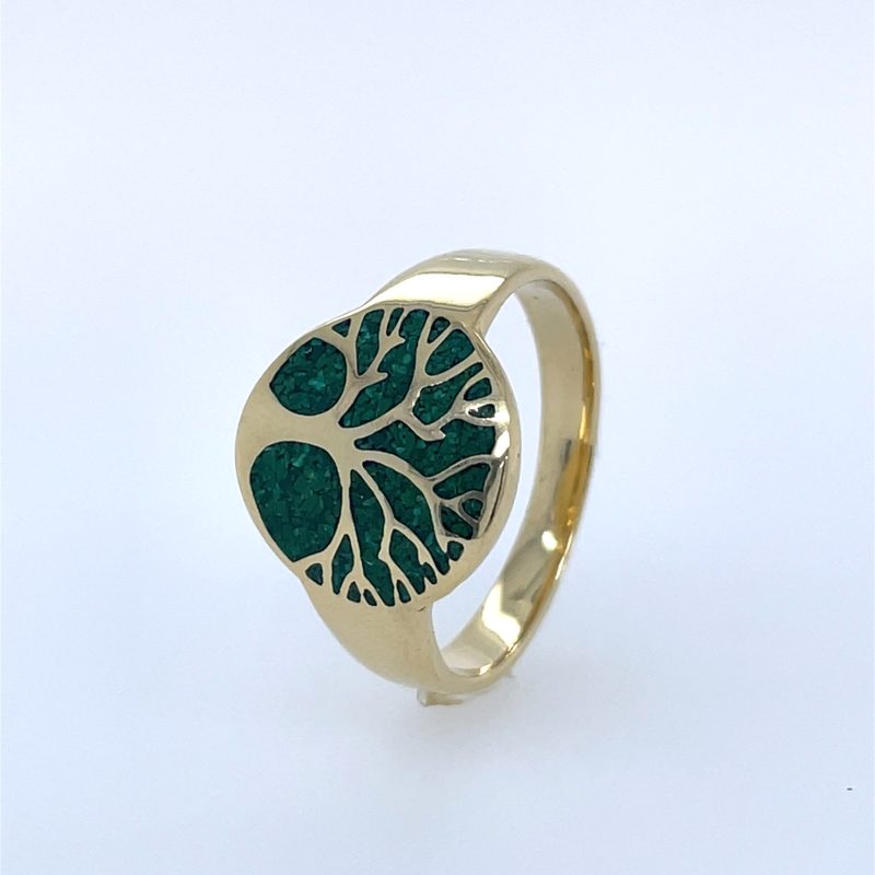 Brass Micro Mosaic Ring - Image 2