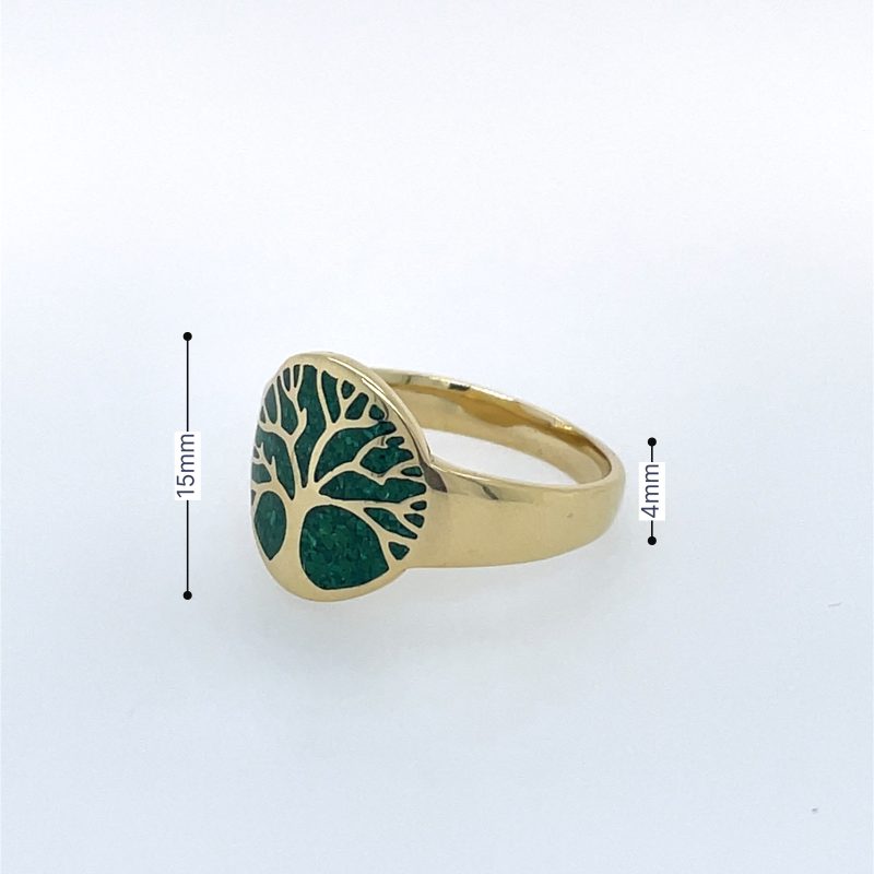 Brass Micro Mosaic Ring - Image 3