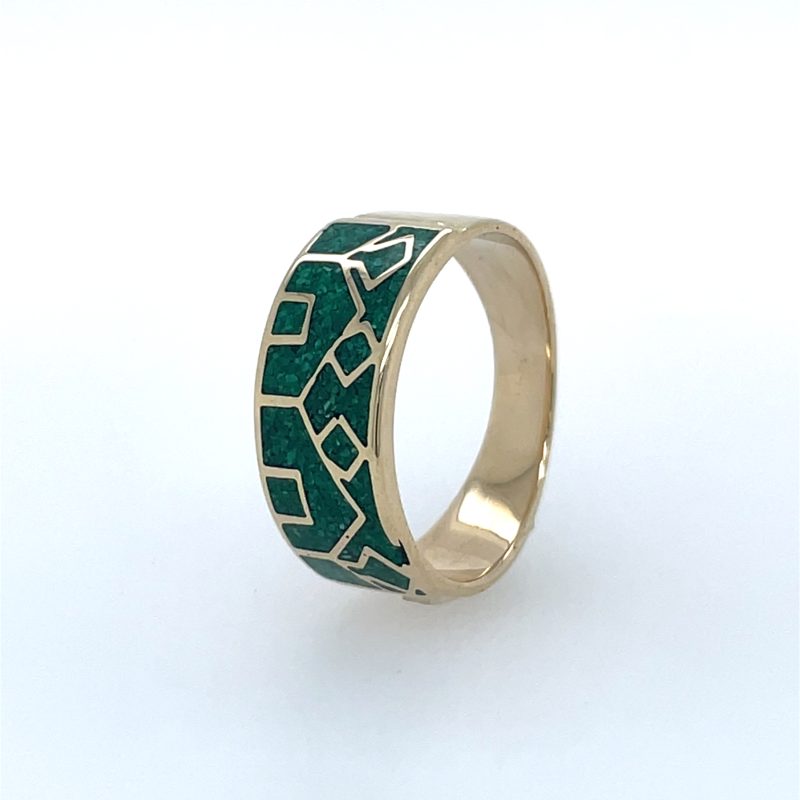Brass Micro Mosaic Ring - Image 2