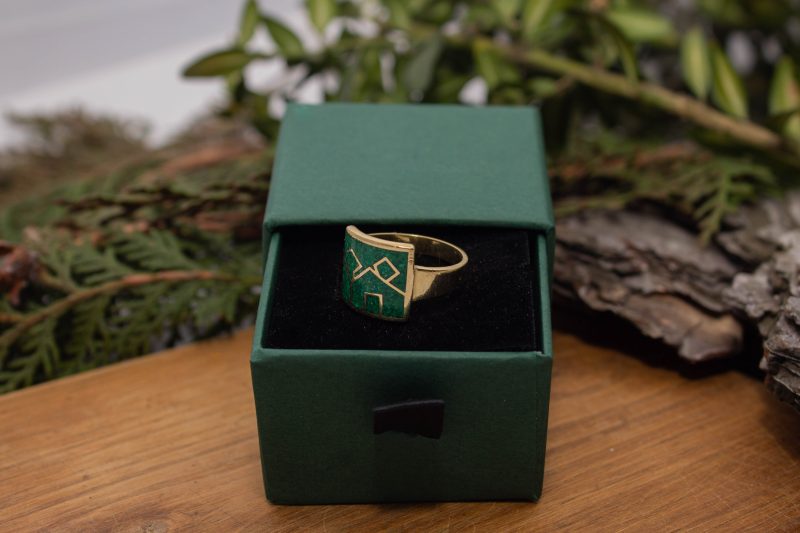 Brass Micro Mosaic Ring - Image 6
