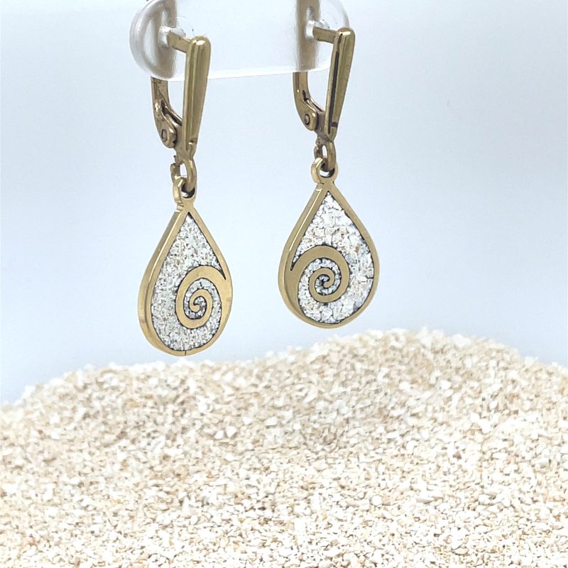 Brass Micro Mosaic Earring