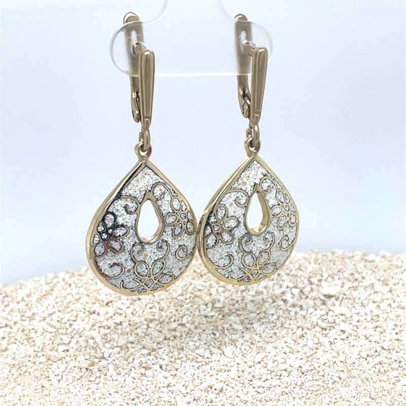 Brass Micro Mosaic Earring