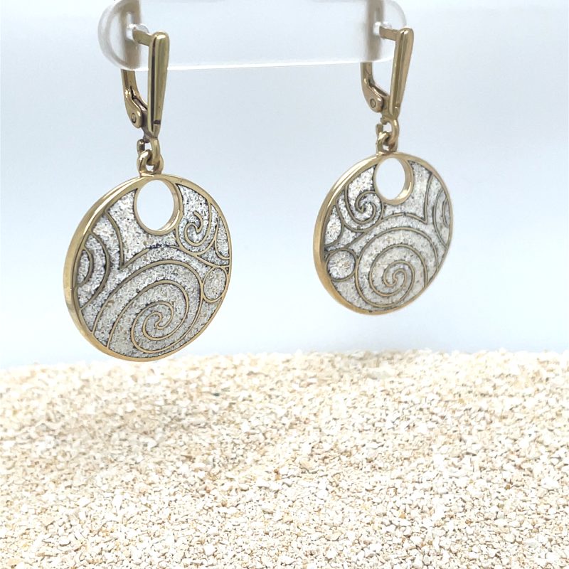 Brass Micro Mosaic Earring