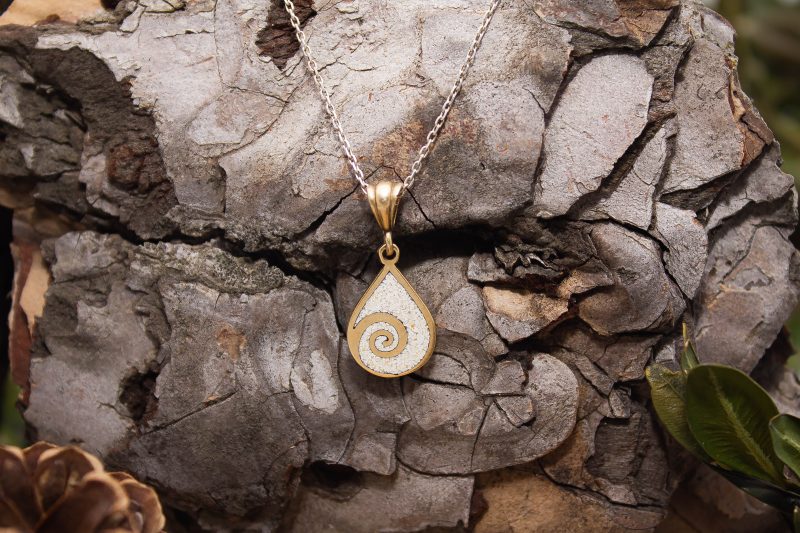 Brass Micro Mosaic Necklace - Image 4