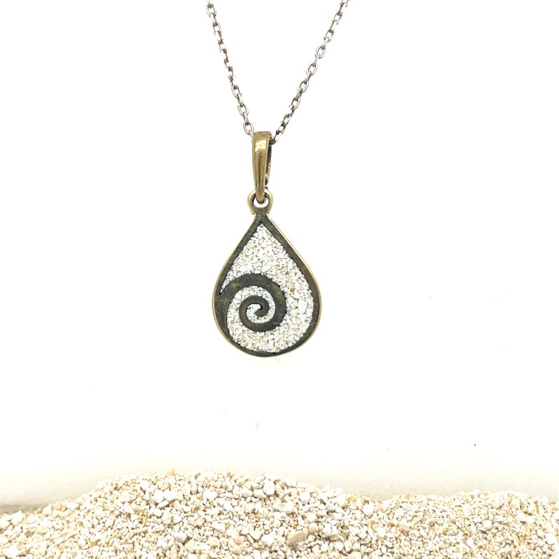 Brass Micro Mosaic Necklace