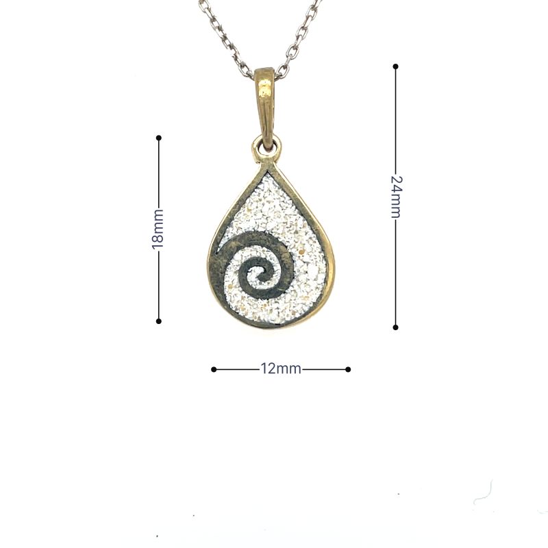 Brass Micro Mosaic Necklace - Image 3