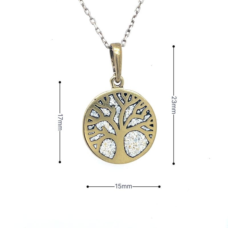 Brass Micro Mosaic Necklace - Image 3
