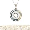 Brass Micro Mosaic Necklace