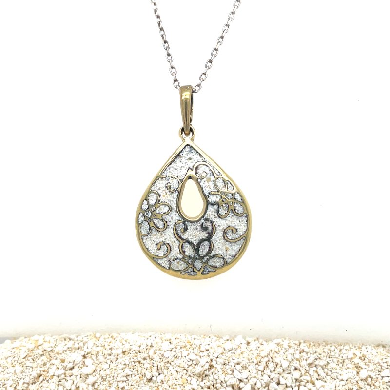 Brass Micro Mosaic Necklace