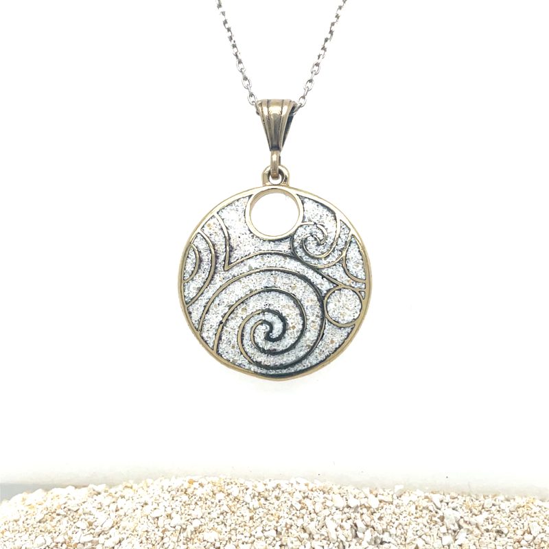 Brass Micro Mosaic Necklace