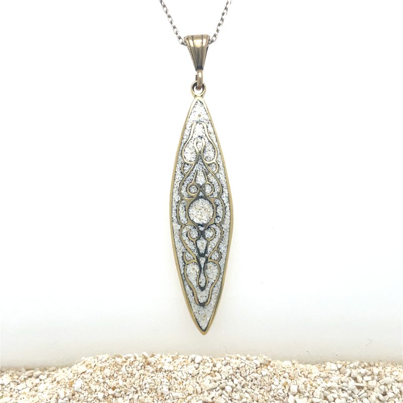 Brass Micro Mosaic Necklace