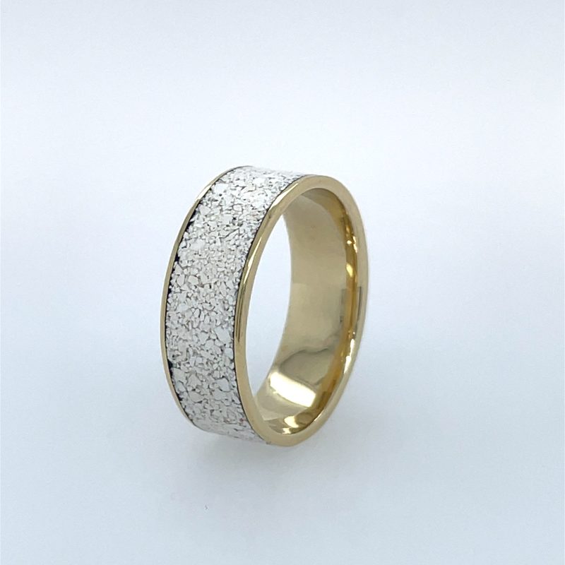 Brass Micro Mosaic Ring - Image 2