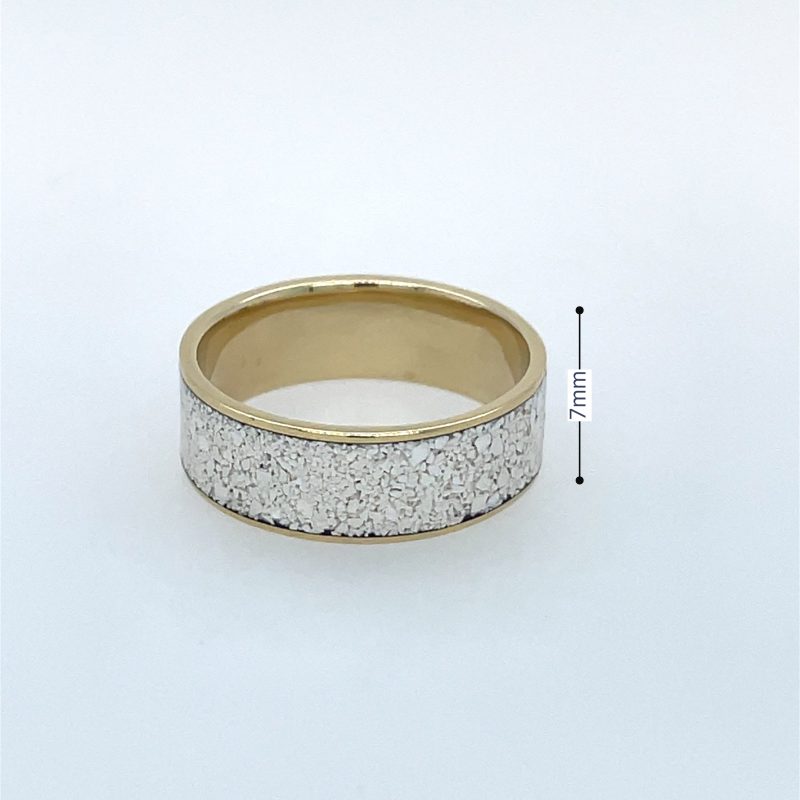 Brass Micro Mosaic Ring - Image 3