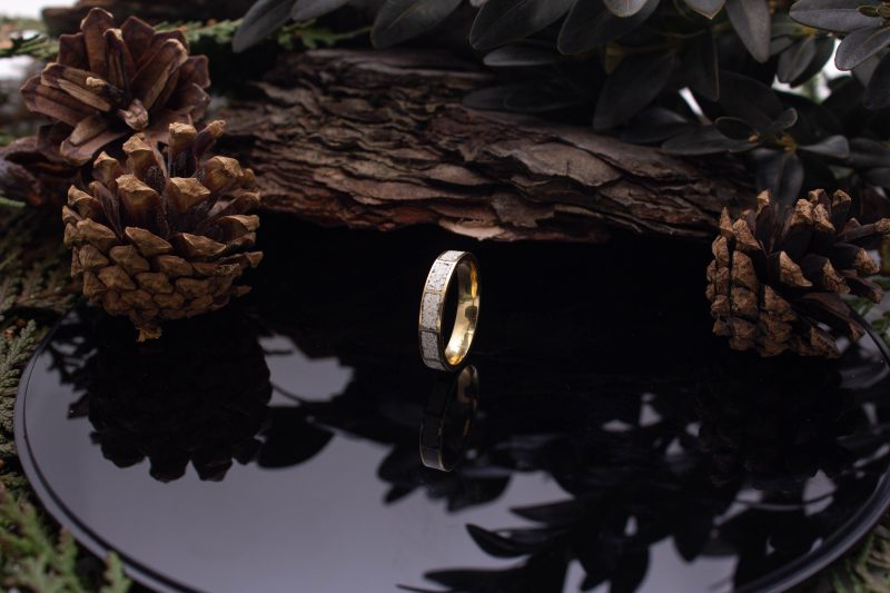 Brass Micro Mosaic Ring - Image 5