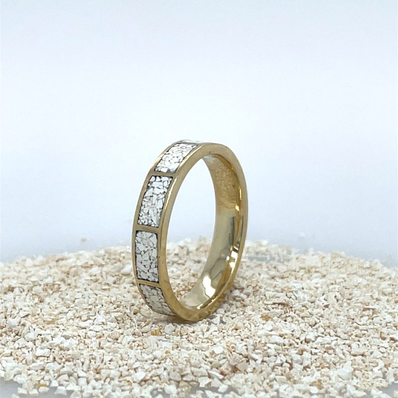 Brass Micro Mosaic Ring