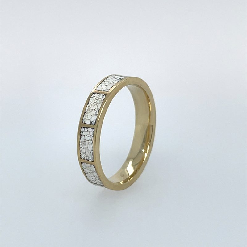 Brass Micro Mosaic Ring - Image 2