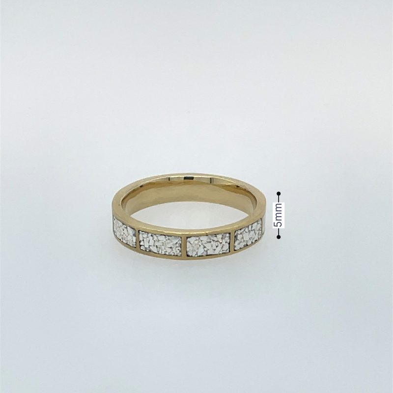 Brass Micro Mosaic Ring - Image 3