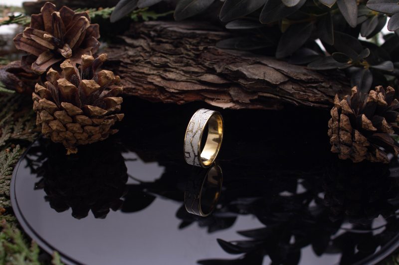 Brass Micro Mosaic Ring - Image 5