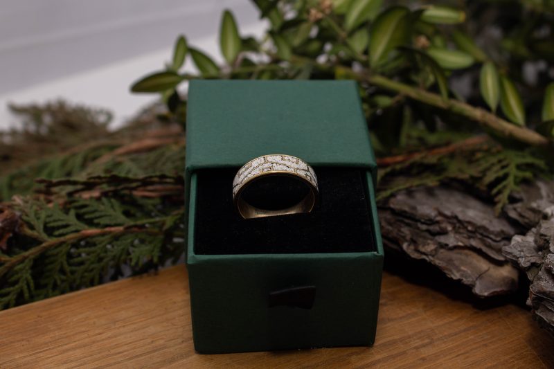 Brass Micro Mosaic Ring - Image 6