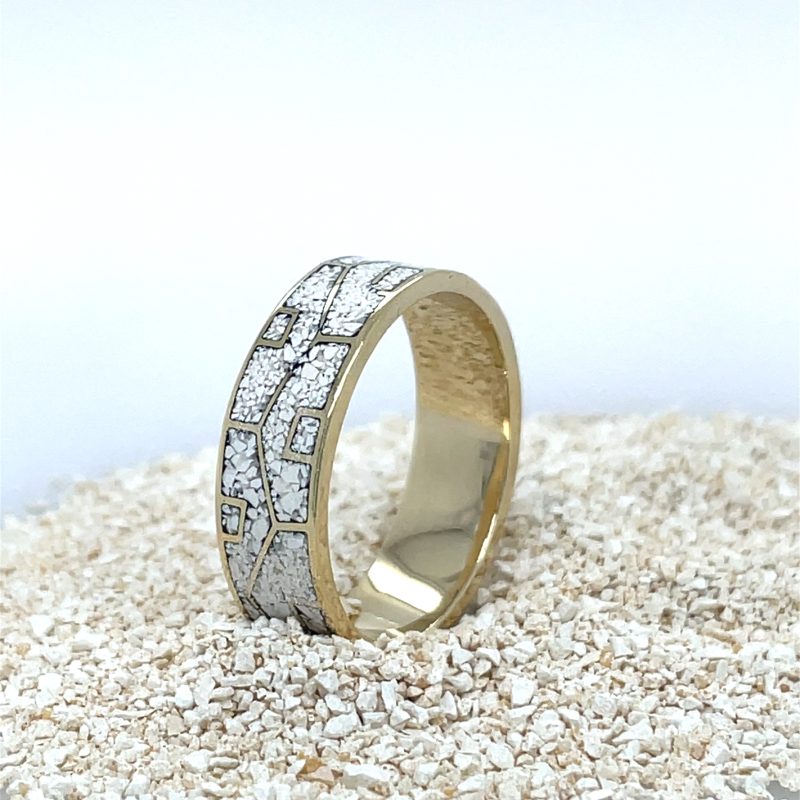 Brass Micro Mosaic Ring