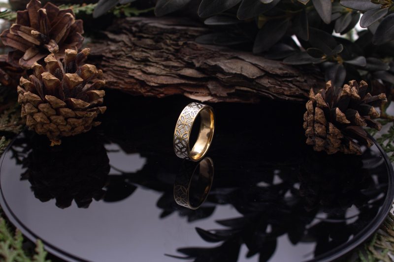 Brass Micro Mosaic Ring - Image 5