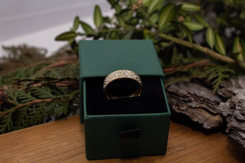 Brass Micro Mosaic Ring - Image 6