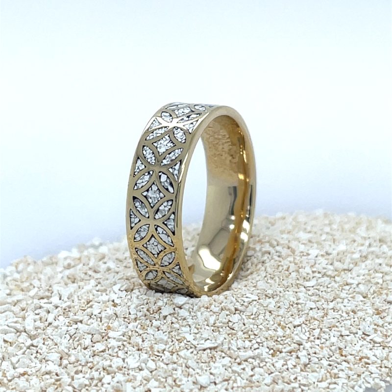 Brass Micro Mosaic Ring