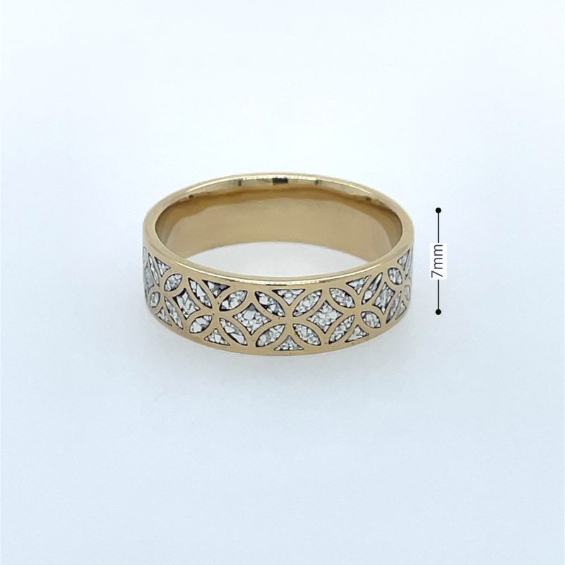 Brass Micro Mosaic Ring - Image 3