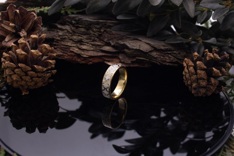 Brass Micro Mosaic Ring - Image 5