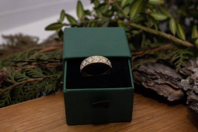 Brass Micro Mosaic Ring - Image 6