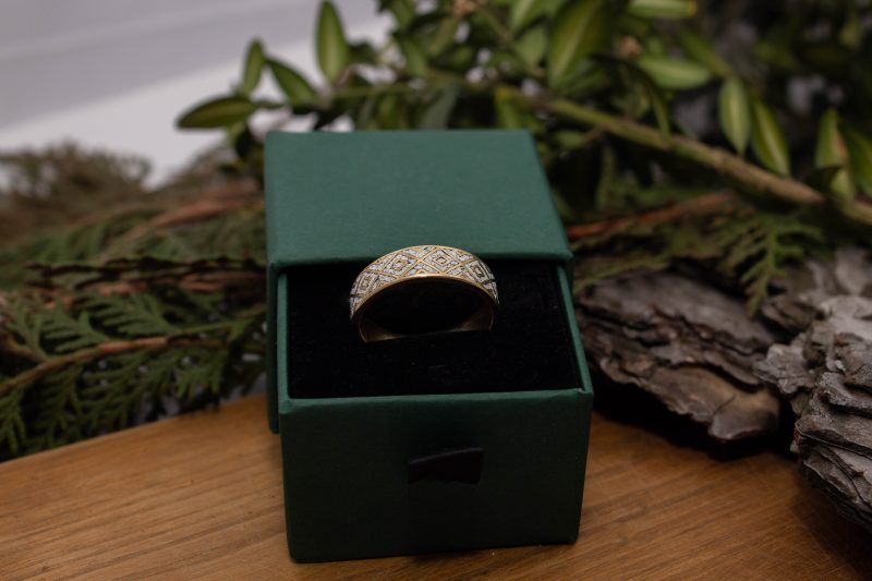 Brass Micro Mosaic Ring - Image 6