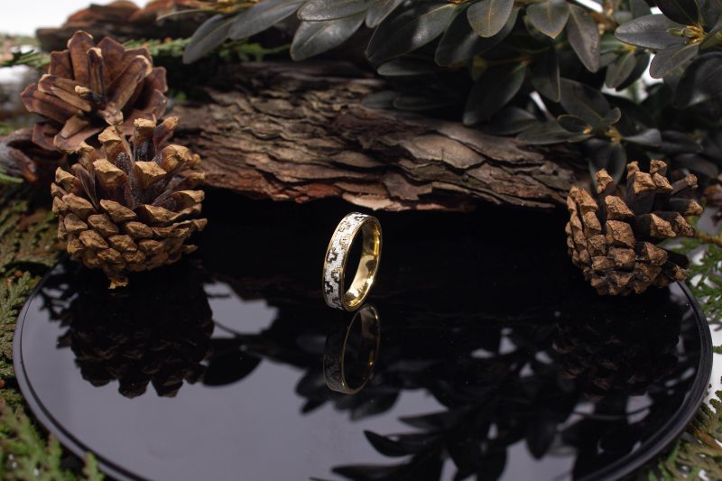 Brass Micro Mosaic Ring - Image 5