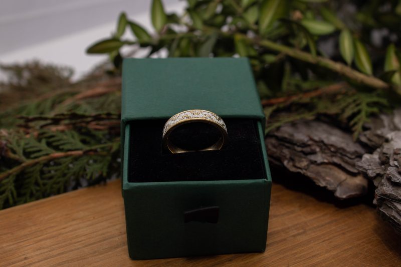 Brass Micro Mosaic Ring - Image 6