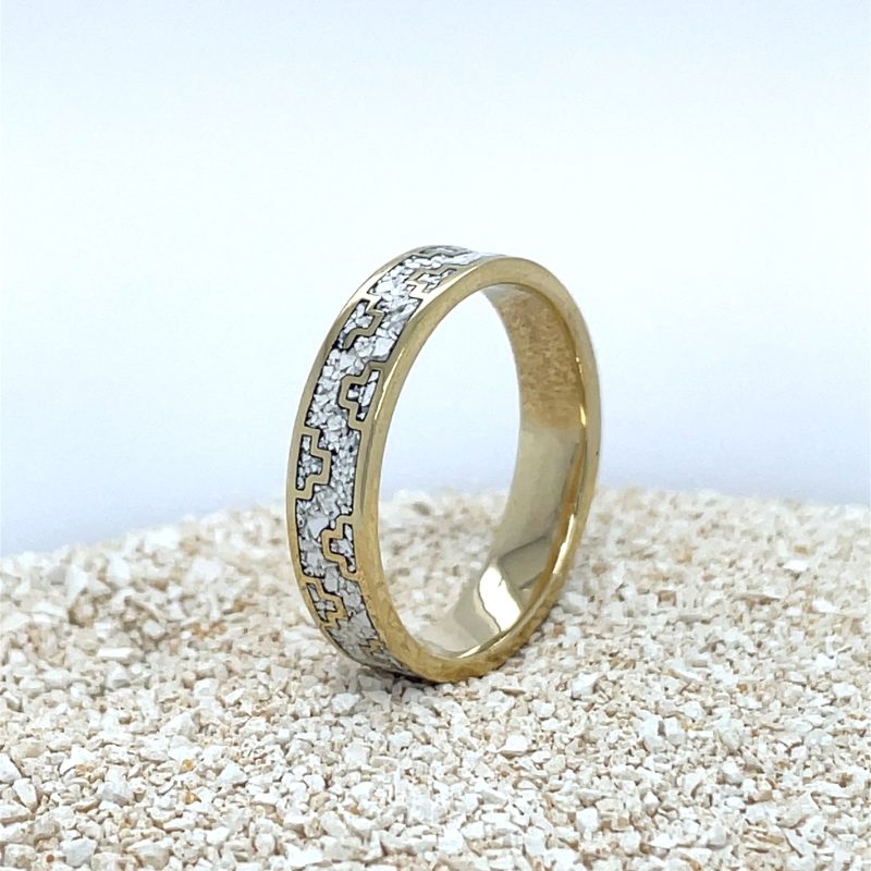 Brass Micro Mosaic Ring