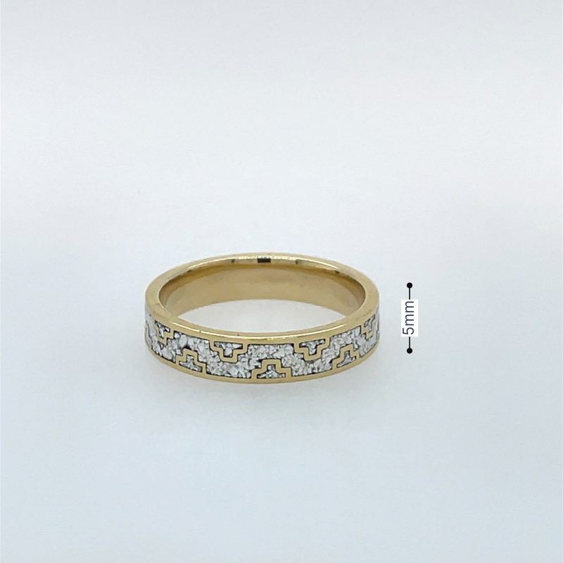 Brass Micro Mosaic Ring - Image 3