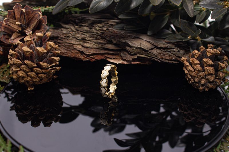 Brass Micro Mosaic Ring - Image 5