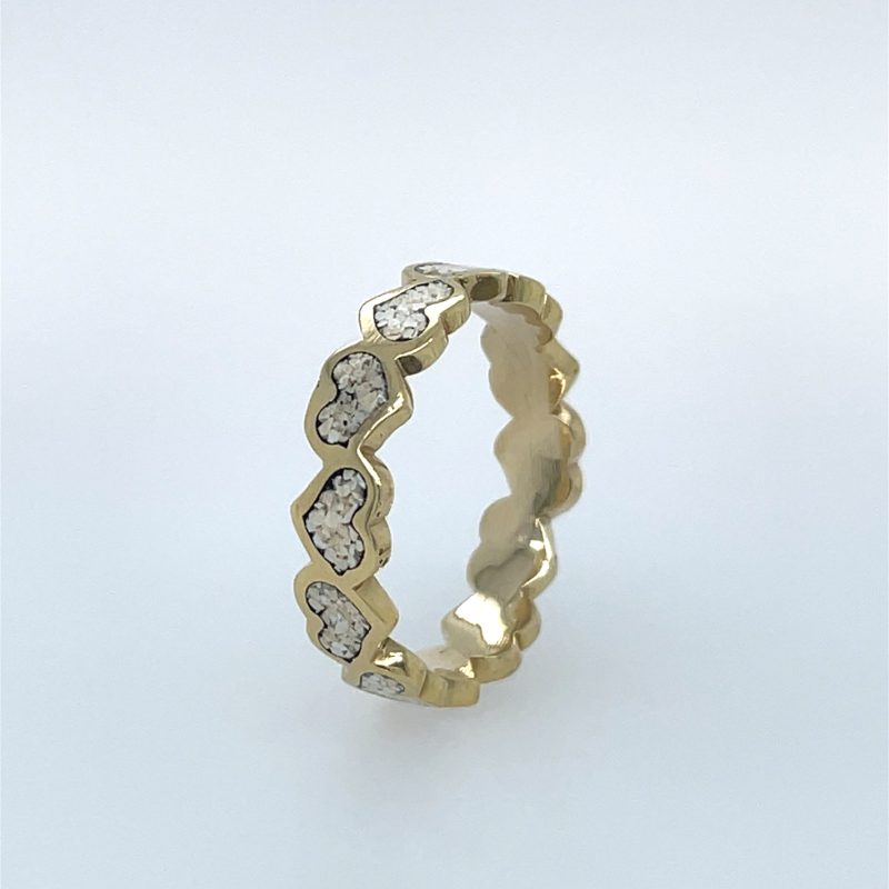Brass Micro Mosaic Ring - Image 2