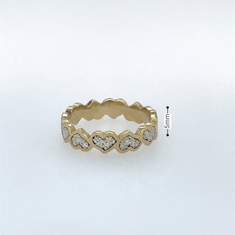 Brass Micro Mosaic Ring - Image 3