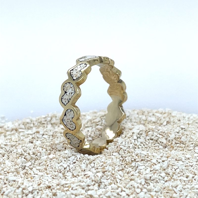 Brass Micro Mosaic Ring