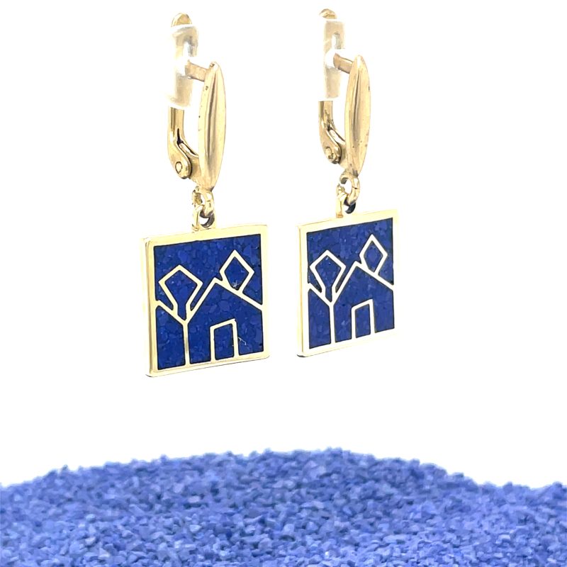 Brass Micro Mosaic Earring