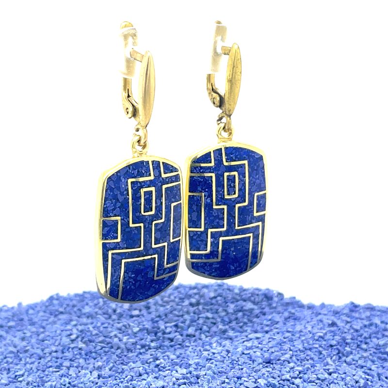 Brass Micro Mosaic Earring