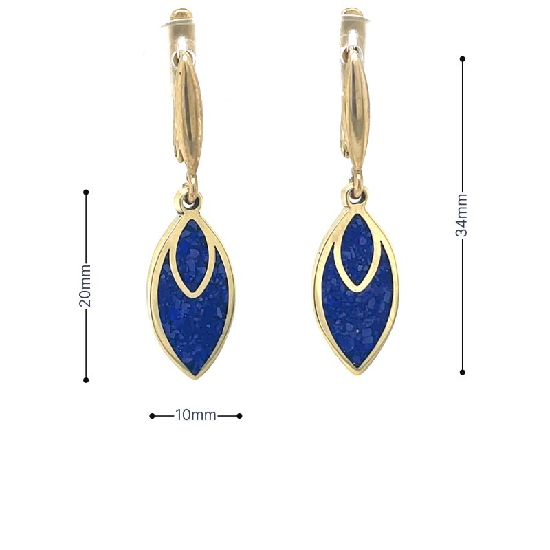 Brass Micro Mosaic Earring - Image 3