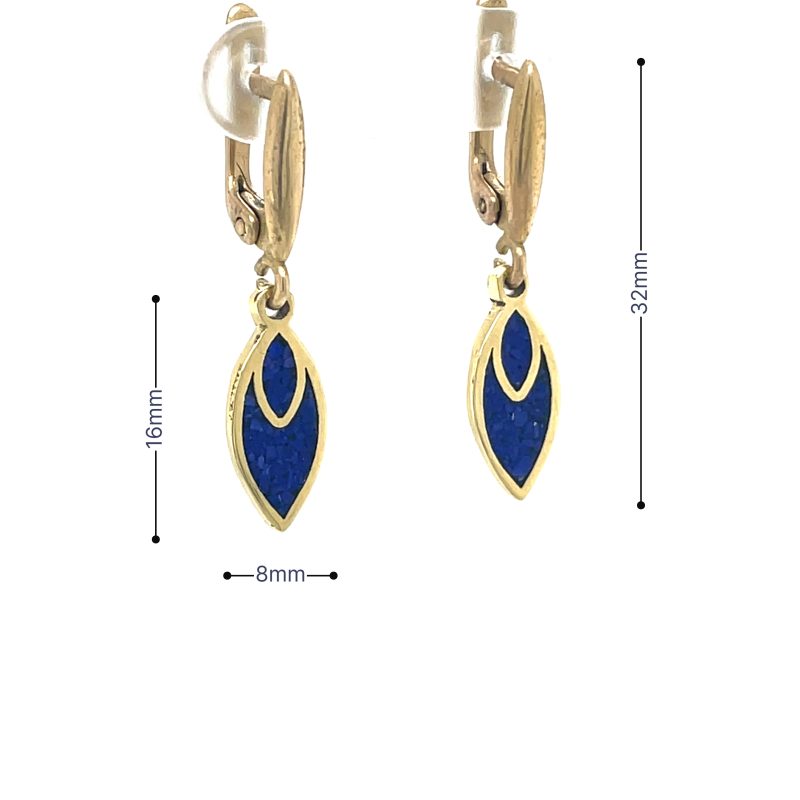 Brass Micro Mosaic Earring - Image 3