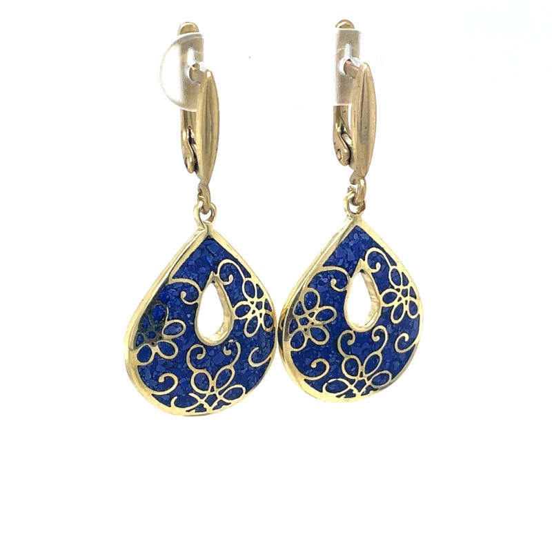 Brass Micro Mosaic Earring - Image 2