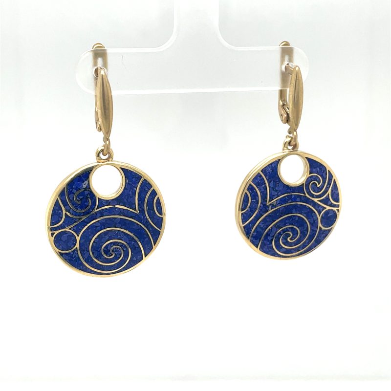 Brass Micro Mosaic Earring - Image 2