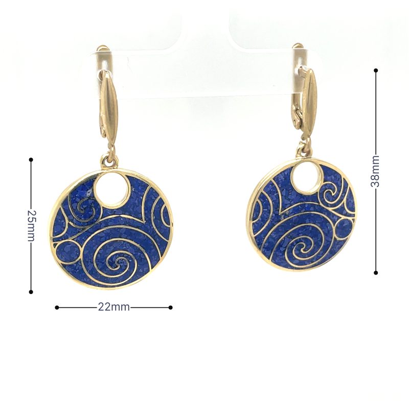 Brass Micro Mosaic Earring - Image 3
