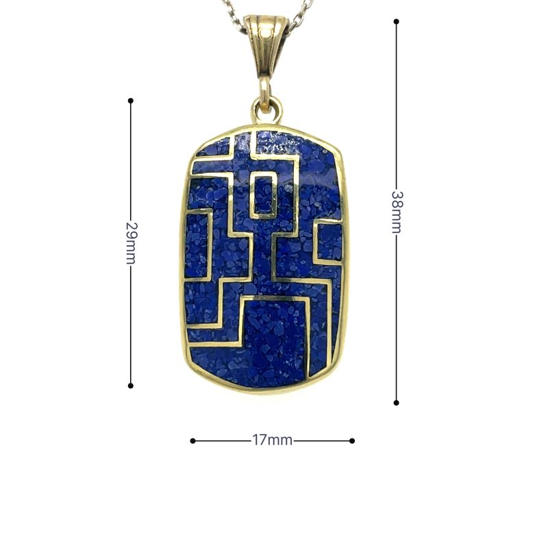 Brass Micro Mosaic Necklace - Image 3