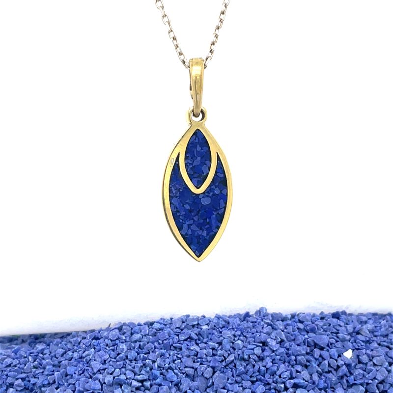 Brass Micro Mosaic Necklace