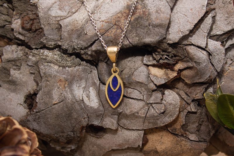 Brass Micro Mosaic Necklace - Image 4
